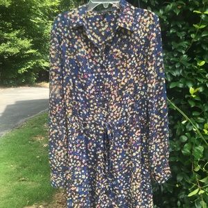 Jessica Simpson floral fall dress size small